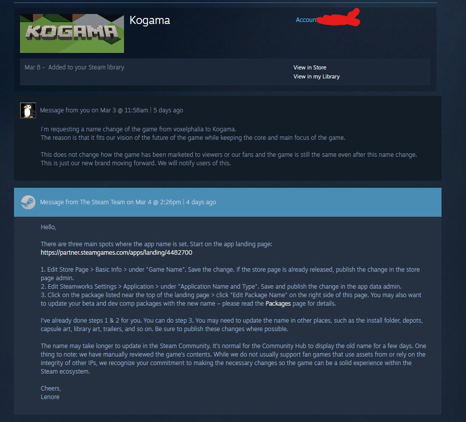 his steam support request